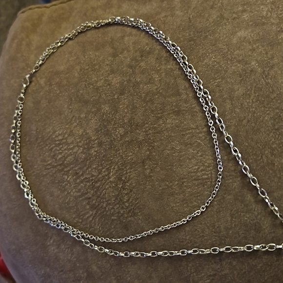 3/$20 Romantic Double Chain Charm Tassel Pendant Necklace - Picture 4 of 10